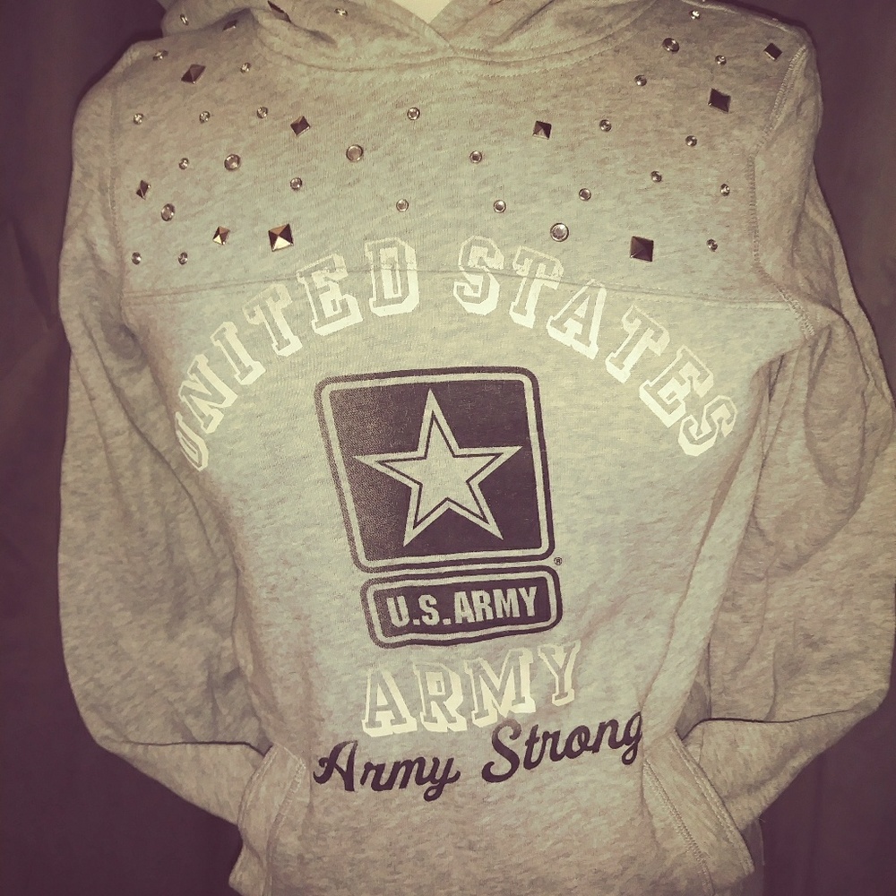 Victoria Secrets Pink Blingy "US ARMY" Sweatshirt